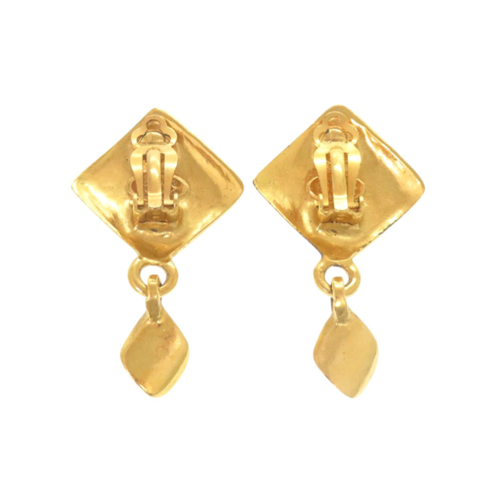 CHANEL Authentic Vintage Gold Logo Earrings - Picture 2 of 10